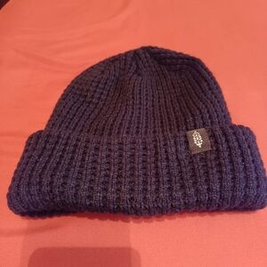 Free People Knit Beanie W/Pinneaple Hit Black O/S